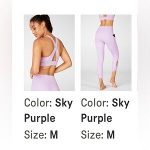 Fabletics Lavender Activewear Set